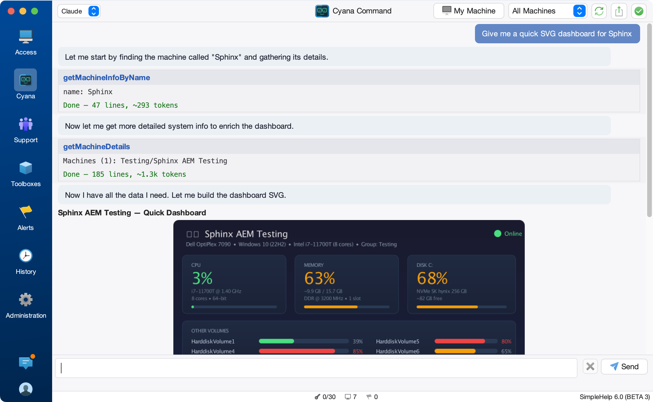Cyana AI fleet management interface